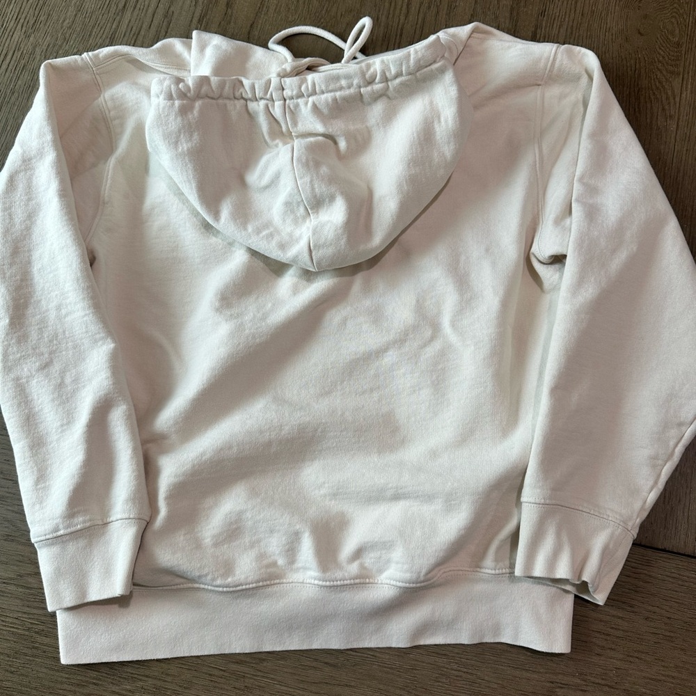 OBEY Women’s Off-White Hoodie Embroidered Size Medium - Picture 7 of 8